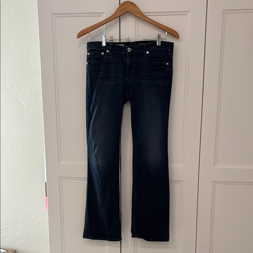Women's AG Dark Blue Bootcut Jeans, 29R